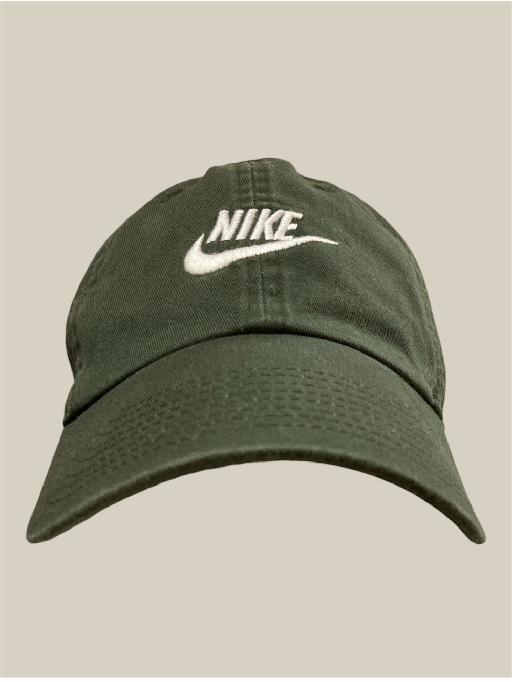 Vintage Y2K Nike Heritage86 Forest Green Hat EUC